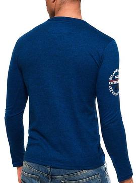 Camiseta Superdry Trophy Azul Para Hombre