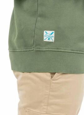 Sudadera El Pulpo Basic Crewneck Verde para Hombre