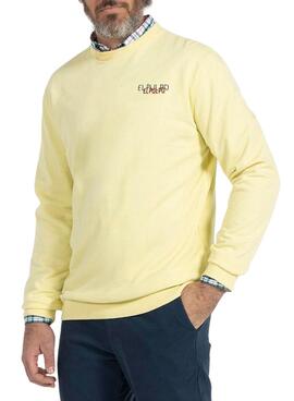 Sudadera El Pulpo Silhouette Amarillo para Hombre