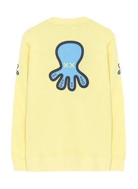 Sudadera El Pulpo Back Logo Amarillo para Hombre