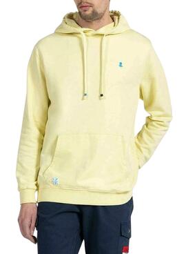 Sudadera El Pulpo Hoodie Amarillo para Hombre