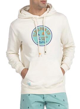 Sudadera El Pulpo Lighthouse Blanco para Hombre