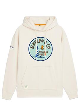 Sudadera El Pulpo Lighthouse Blanco para Hombre