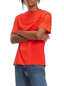 Camiseta Tommy Jeans Classics Rojo Hombre