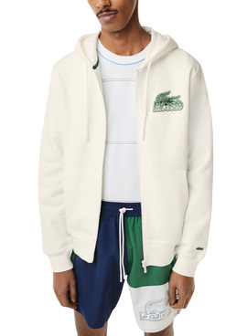 Sudadera Lacoste Clasic Blanco para Hombre