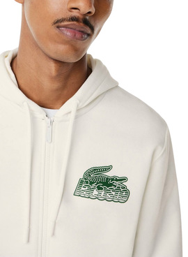 Sudadera Lacoste Clasic Blanco para Hombre