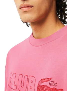 Sudadera Lacoste Club Rosa para Hombre