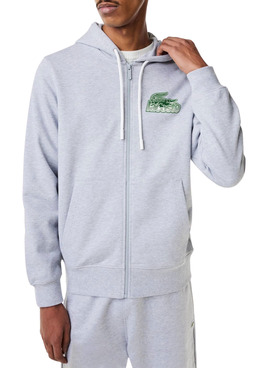 Sudadera Lacoste Clasic Gris para Hombre