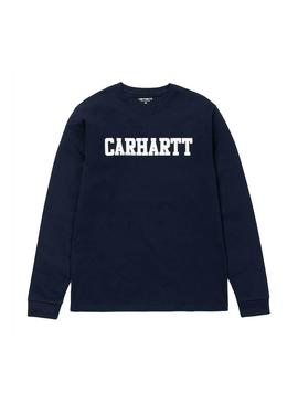 Camiseta Carhartt College L/S Navy