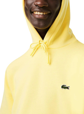 Sudadera Lacoste Algodón Ecológico Amarillo Hombre