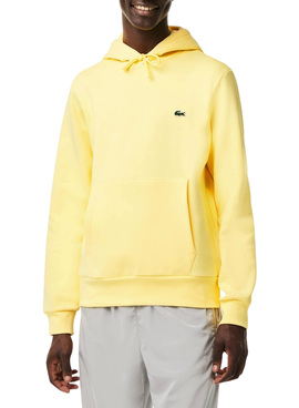 Sudadera Lacoste Algodón Ecológico Amarillo Hombre