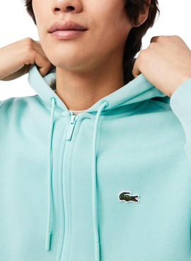 Sudadera Lacoste Básica Azul Claro para Hombre