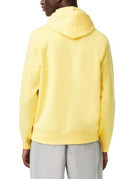 Sudadera Lacoste Algodón Ecológico Amarillo Hombre