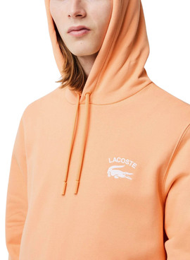 Sudadera Lacoste Classic Fit Naranja para Hombre