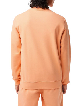 Sudadera Lacoste Cocodrilo Naranja para Hombre