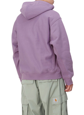 Sudadera Carhartt Hooded American Script Violeta