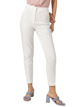 Pantalón Naf Naf Cigarette Blanco para Mujer