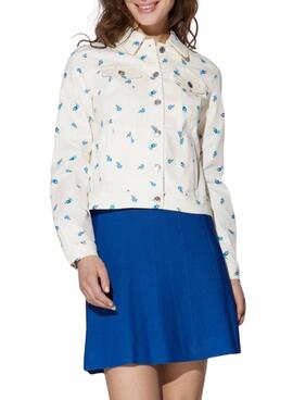 Chaqueta Naf Naf Flowers Blanco para Mujer