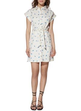 Vestido Naf Naf Flowers Blanco para Mujer