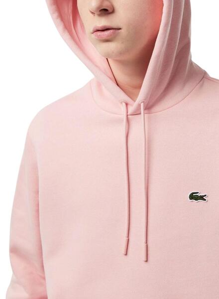 Sudadera Lacoste Rosa Hombre