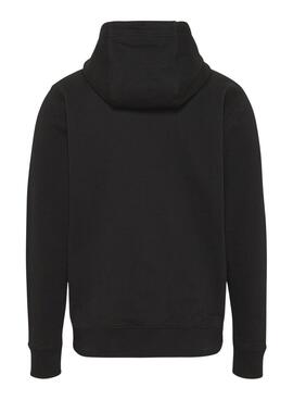Sudadera Tommy Jeans Reg Entry negra para hombre  