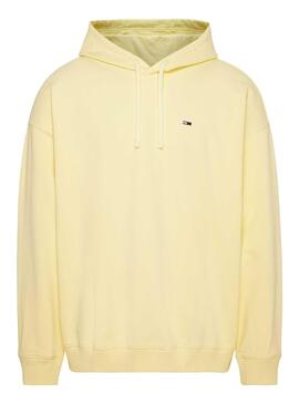 Sudadera Tommy Jeans Ovz College Amarillo Hombre