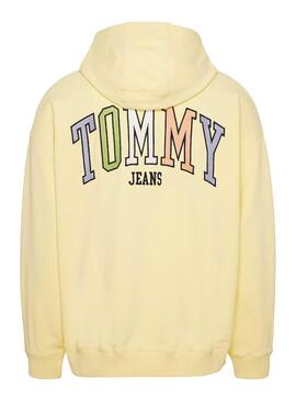 Sudadera Tommy Jeans Ovz College Amarillo Hombre