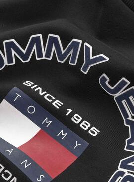 Sudadera Tommy Jeans Athletic Negro para Hombre