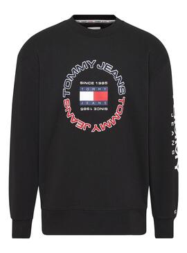 Sudadera Tommy Jeans Athletic Negro para Hombre