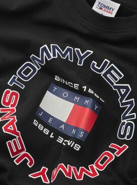 Sudadera Tommy Jeans Athletic Negro para Hombre