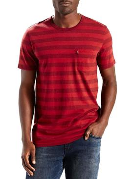 SS SUNSET POCKET TEE STRIPE NIGHT