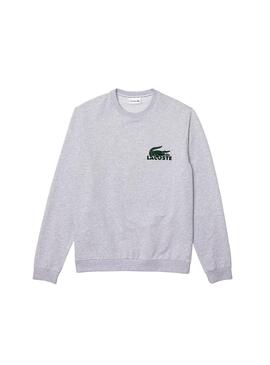Sudadera Lacoste Lounge Gris Croco para Hombre