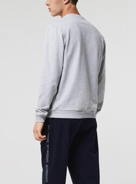 Sudadera Lacoste Lounge Gris Croco para Hombre 