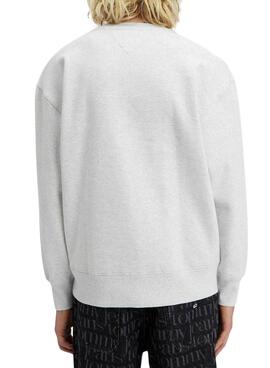 Sudadera Tommy Jeans Relaxed para Hombre Gris