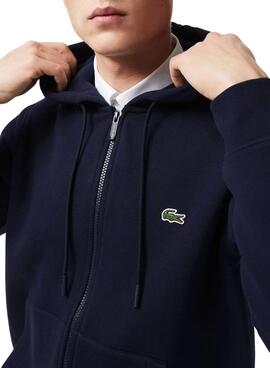 Sudadera Lacoste Classic Zip Marino para Hombre