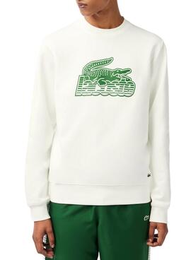 Sudadera Lacoste Degradé Blanco para Hombre