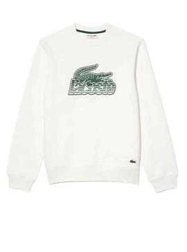 Sudadera Lacoste Degradé Blanco para Hombre