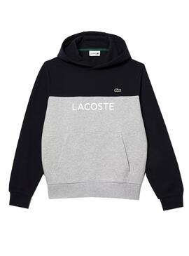 Sudadera Lacoste Colorblock Gris para Hombre