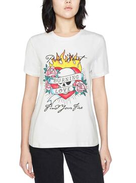 Camiseta Only Alice Reg Blanco para Mujer