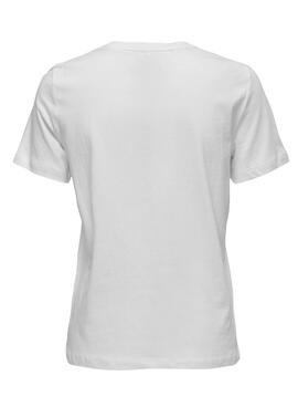 Camiseta Only Alice Reg Blanco para Mujer