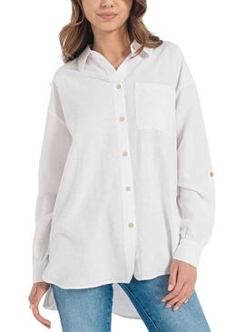 Camisa Only Willow Blanco Para Mujer 