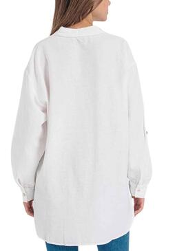 Camisa Only Willow Blanco Para Mujer 