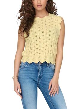 Top Only Luna De Punto Amarillo Para Mujer