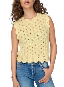 Top Only Luna De Punto Amarillo Para Mujer