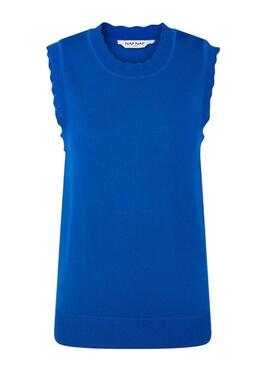 Jersey Naf Naf Sin Mangas Azul para Mujer