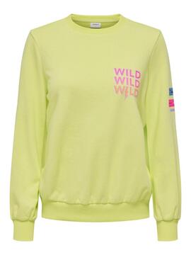 Sudadera Only Jennifer Amarillo para Mujer