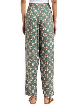 Pantalón Vila Zugi Verde Para Mujer