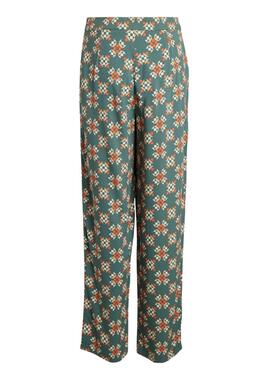 Pantalón Vila Zugi Verde Para Mujer