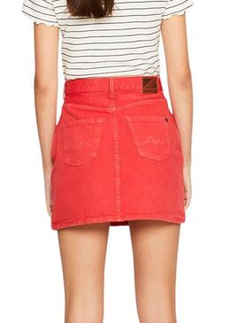 Falda Pepe Jeans Rachel Rojo para Mujer