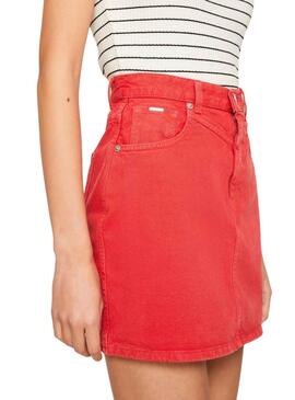 Falda Pepe Jeans Rachel Rojo para Mujer